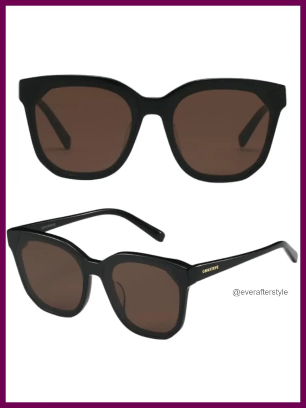 Oversized Square Sunglasses Women Acetate UV Protection Retro